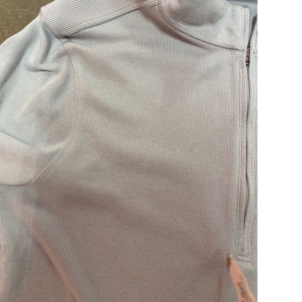 Under Armour ColdGear Mens Large Light Grey 1/4 Zip Pullover Sweater Loose Fit - Picture 4 of 7
